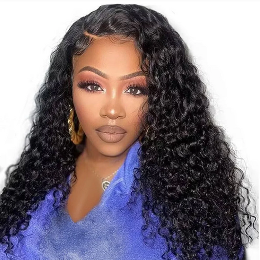 22" Brazilian Hair Water Wave Glueless Wig-13x4 Full Frontal Lace Wig