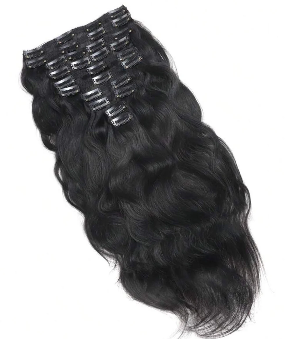 10pc Luxury Human Hair Clip in Extension